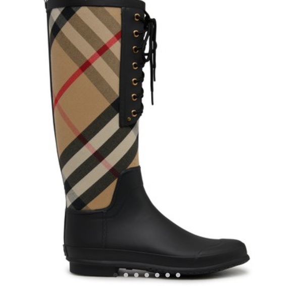 Burberry Simeon Lace up rain boots - Picture 8 of 8